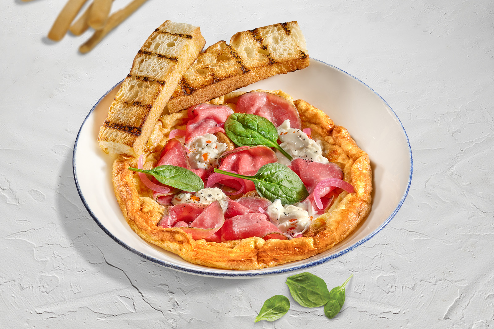 Фриттата аль ростбиф э страчателла Фриттата аль ростбиф э страчателла