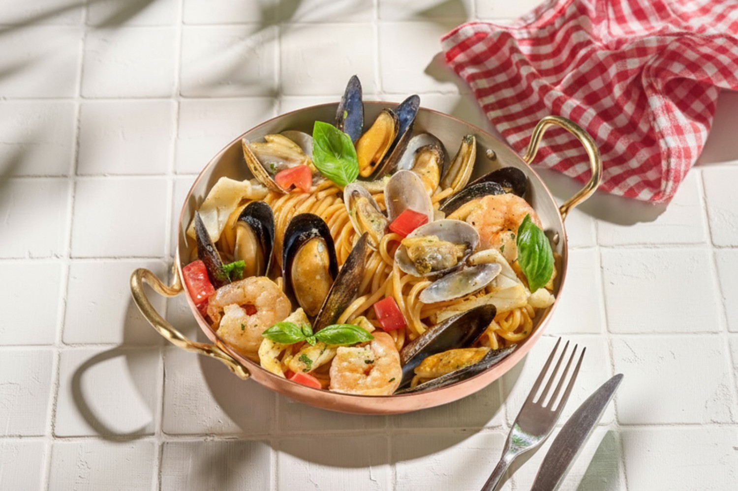 Спагеттони ай фрутти ди маре